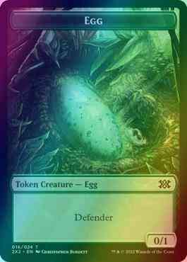 Egg Token (16) // Treasure Token (22) [Double Masters 2022: Tokens] [Foil]