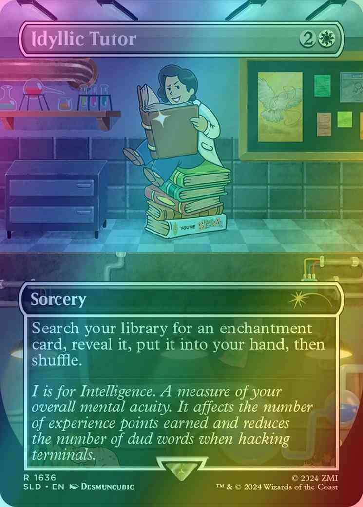 Idyllic Tutor [1636] [Borderless] [Fallout: S.P.E.C.I.A.L.] [Secret Lair Drop] [Foil]