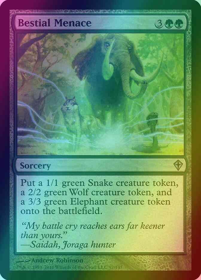 Bestial Menace [97] [Worldwake] [Foil]