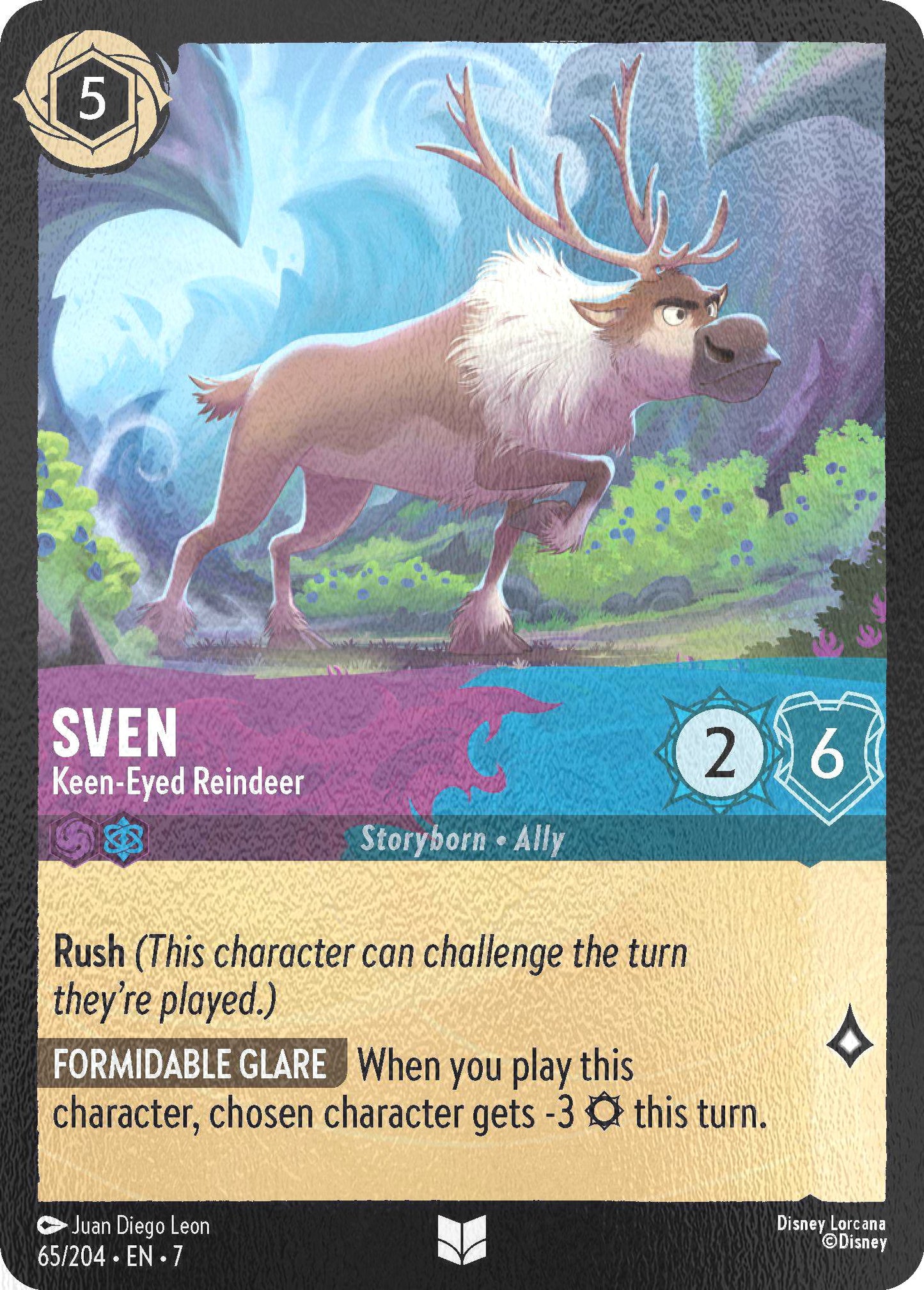 Sven - Keen-Eyed Reindeer - 65/204 [Archazia's Island] [Cold Foil]