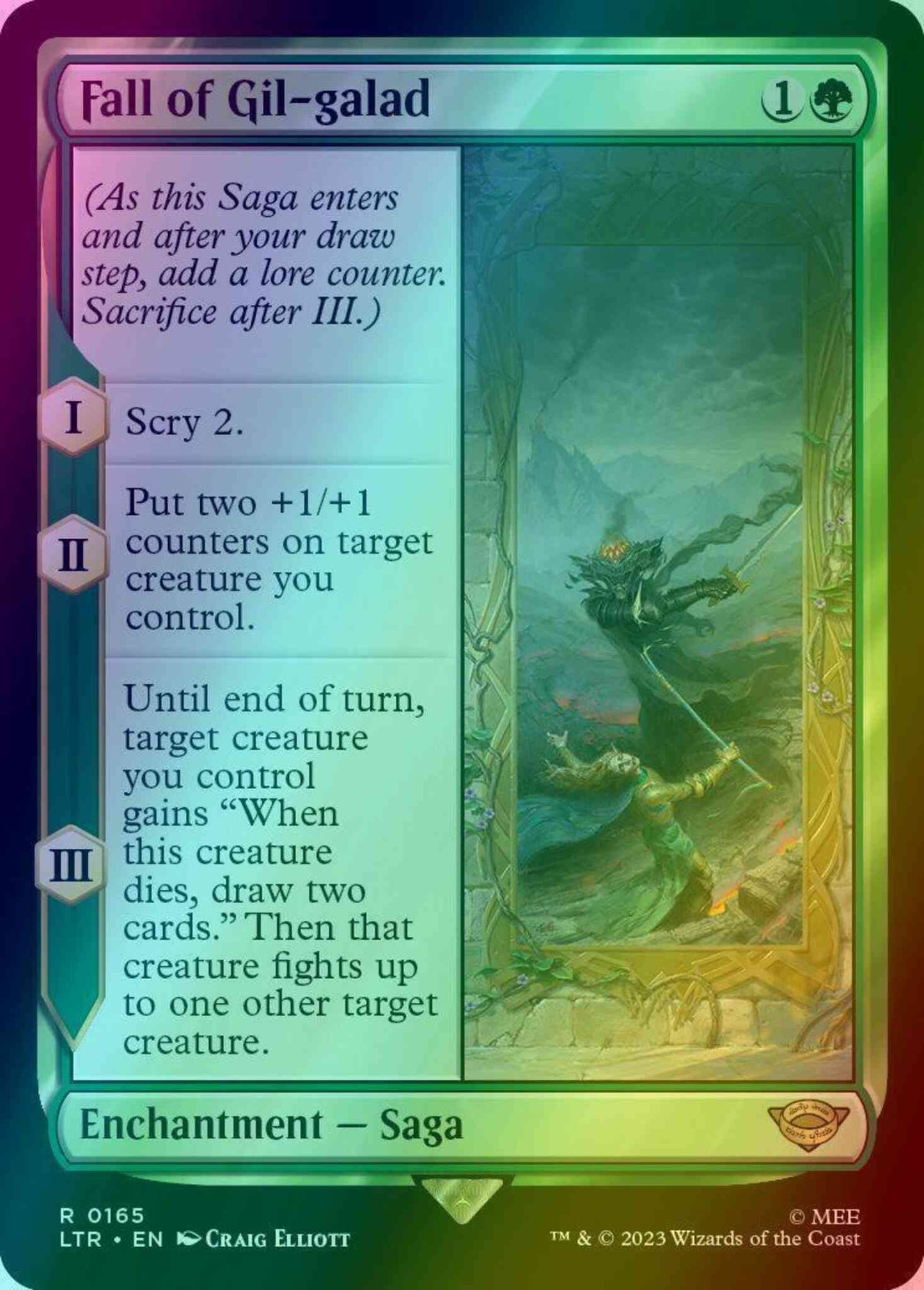 Fall of Gil-galad [165] [The Lord of the Rings: Tales of Middle-earth] [Foil]