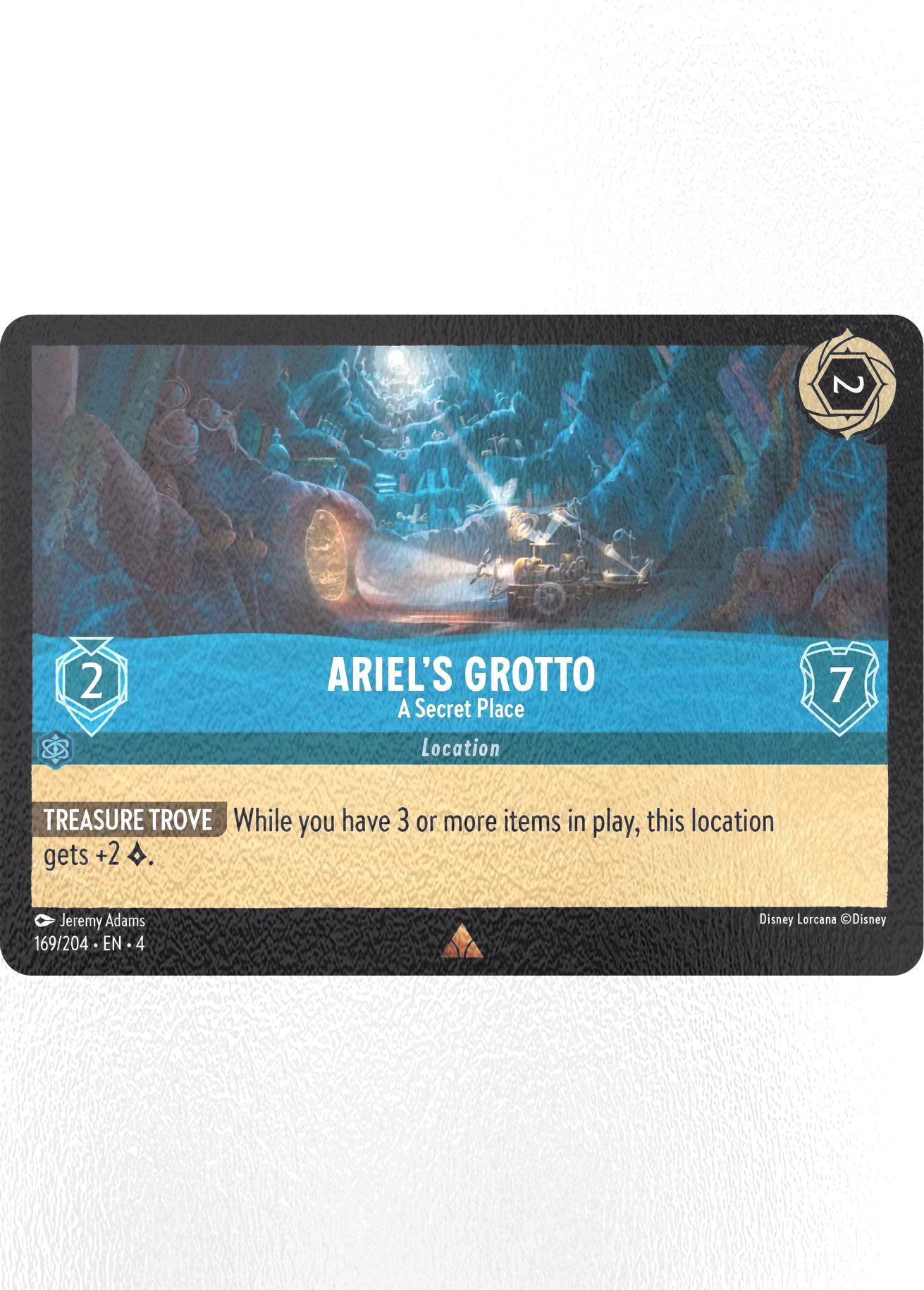 Ariel's Grotto - A Secret Place - 169/204 [Ursula's Return] [Cold Foil]