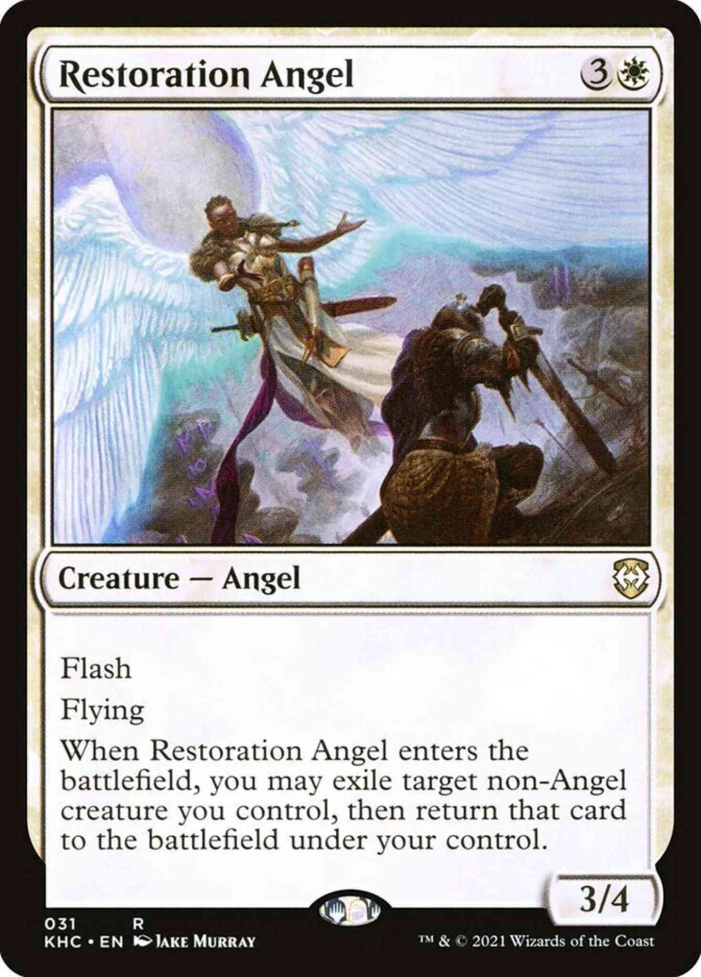 Restoration Angel [31] [Kaldheim Commander] [Non-Foil]