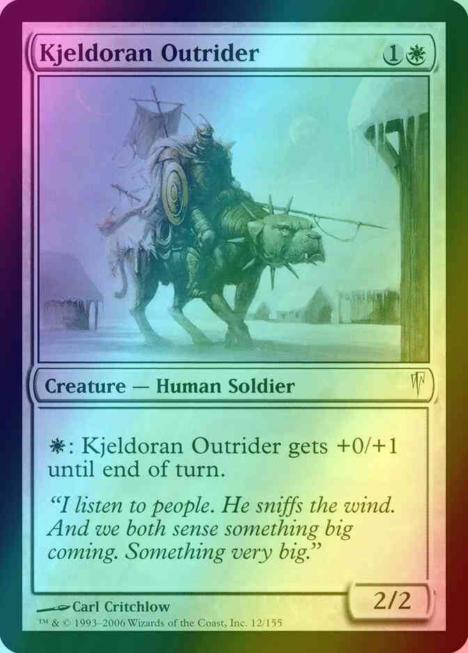 Kjeldoran Outrider [12] [Coldsnap] [Foil]