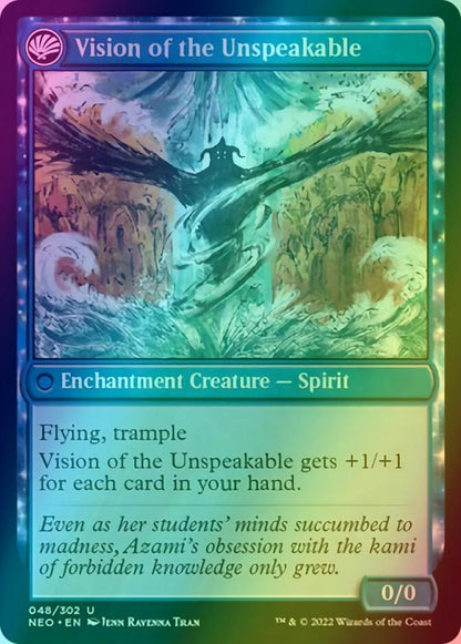 Behold the Unspeakable // Vision of the Unspeakable [48] [Kamigawa: Neon Dynasty] [Foil]