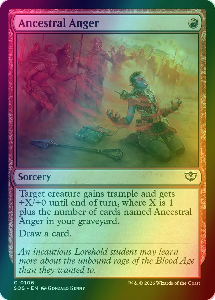 Ancestral Anger [106] [Secrets of Strixhaven] [Foil]