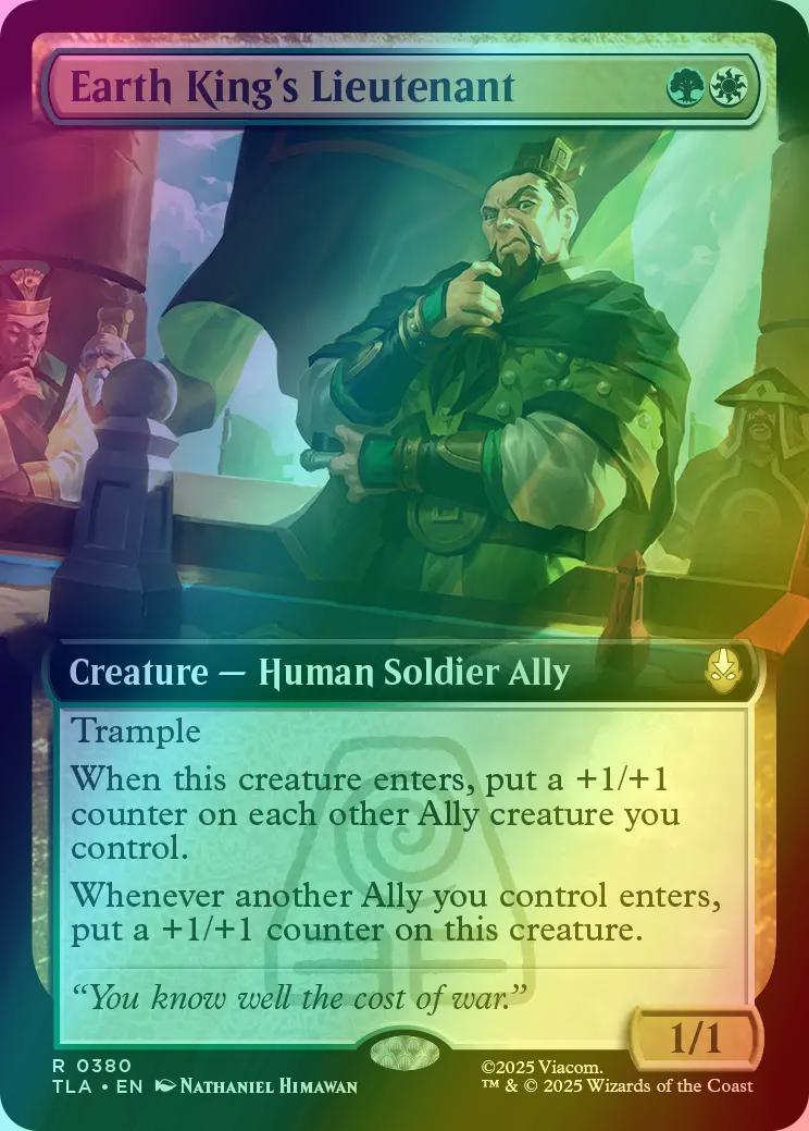 Earth King's Lieutenant [380] [Extended Art] [Avatar: The Last Airbender] [Foil]