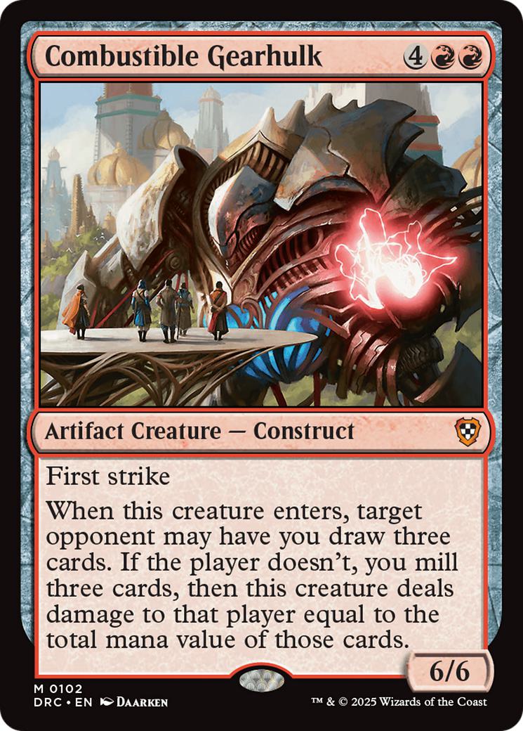 Combustible Gearhulk [102] [Aetherdrift: Commander] [Non-Foil]