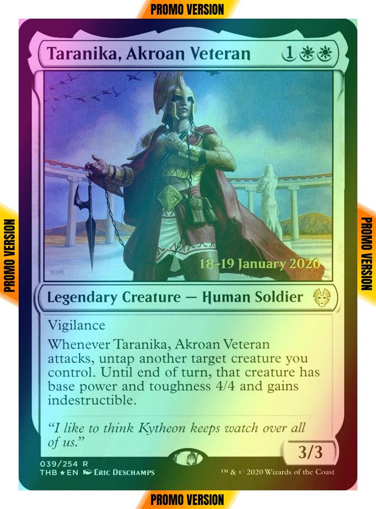 Taranika, Akroan Veteran [39s] [Theros Beyond Death Promos] [Foil]