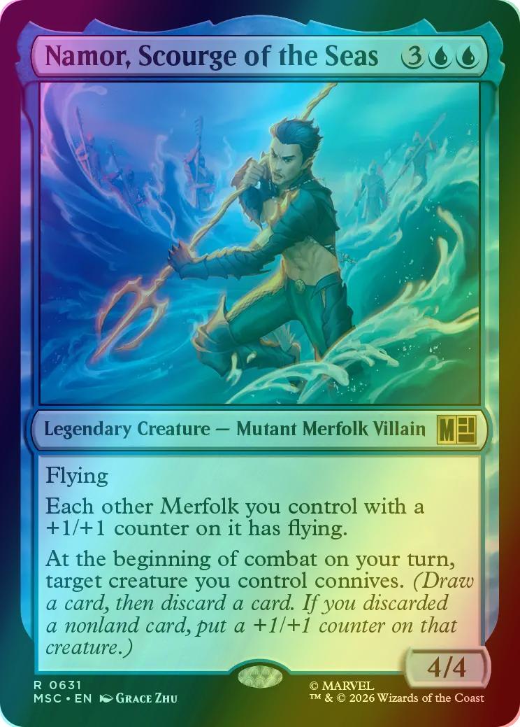 Namor, Scourge of the Seas [631] [Jumpstart] [Marvel Super Heroes: Commander] [Foil]