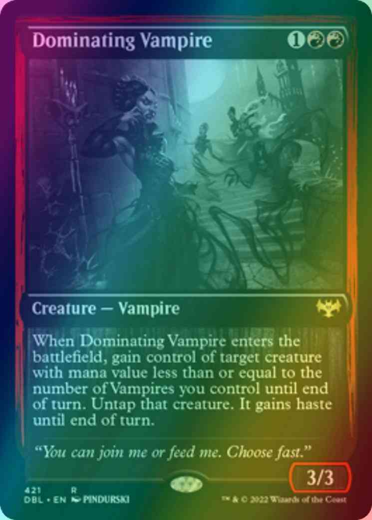 Dominating Vampire [421] [Innistrad: Double Feature] [Foil]
