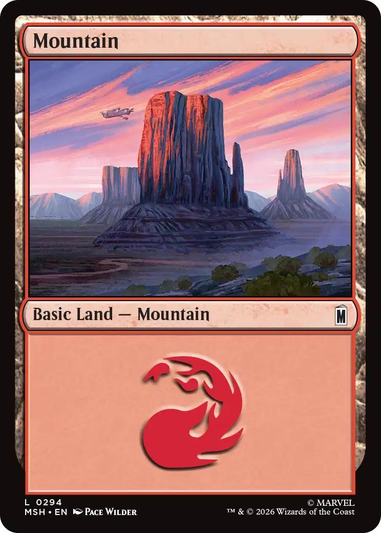 Mountain [294] [Marvel Super Heroes] [Non-Foil]