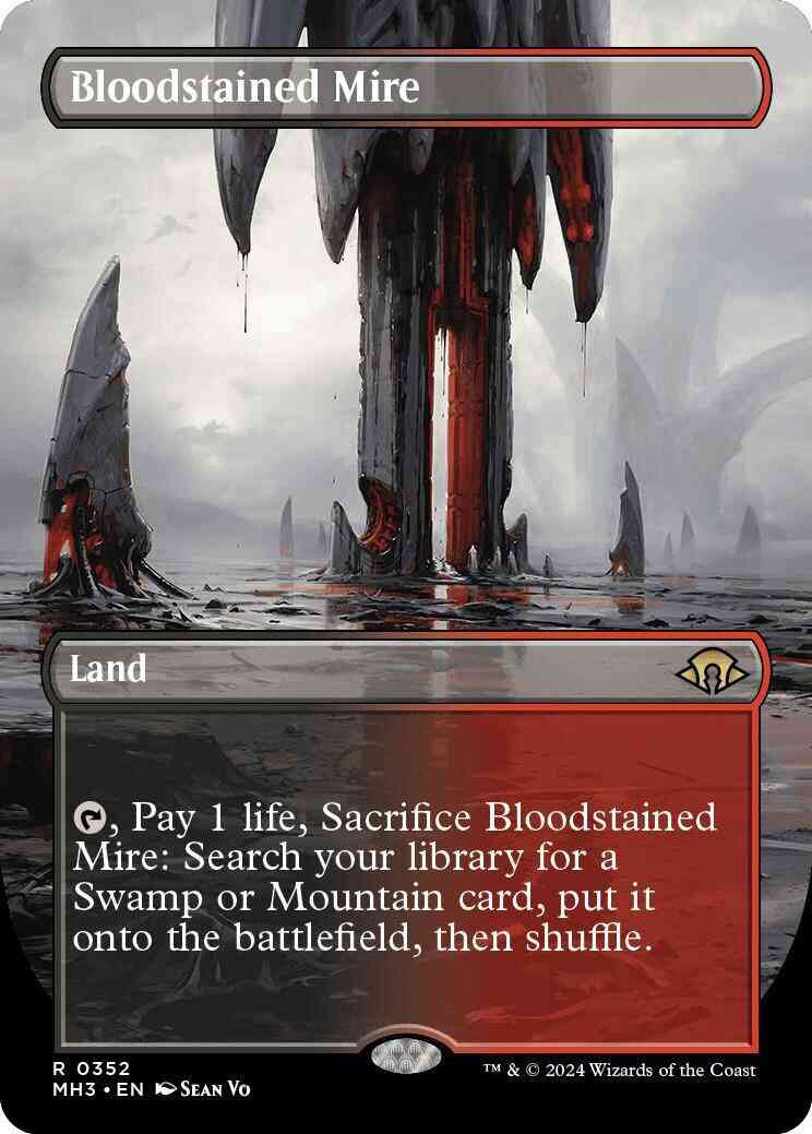 Bloodstained Mire [352] [Borderless] [Modern Horizons 3] [Non-Foil]