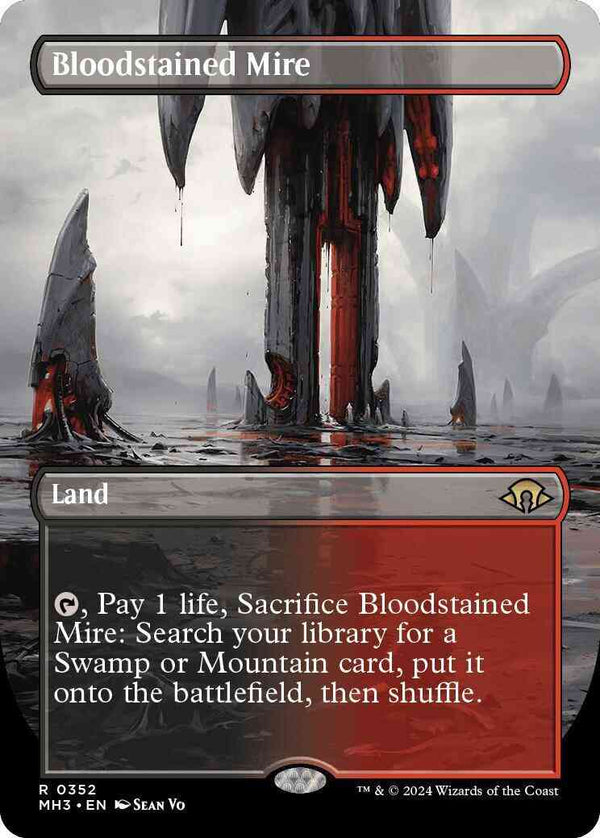 Bloodstained Mire [352] [Borderless] [Modern Horizons 3] [Non-Foil]