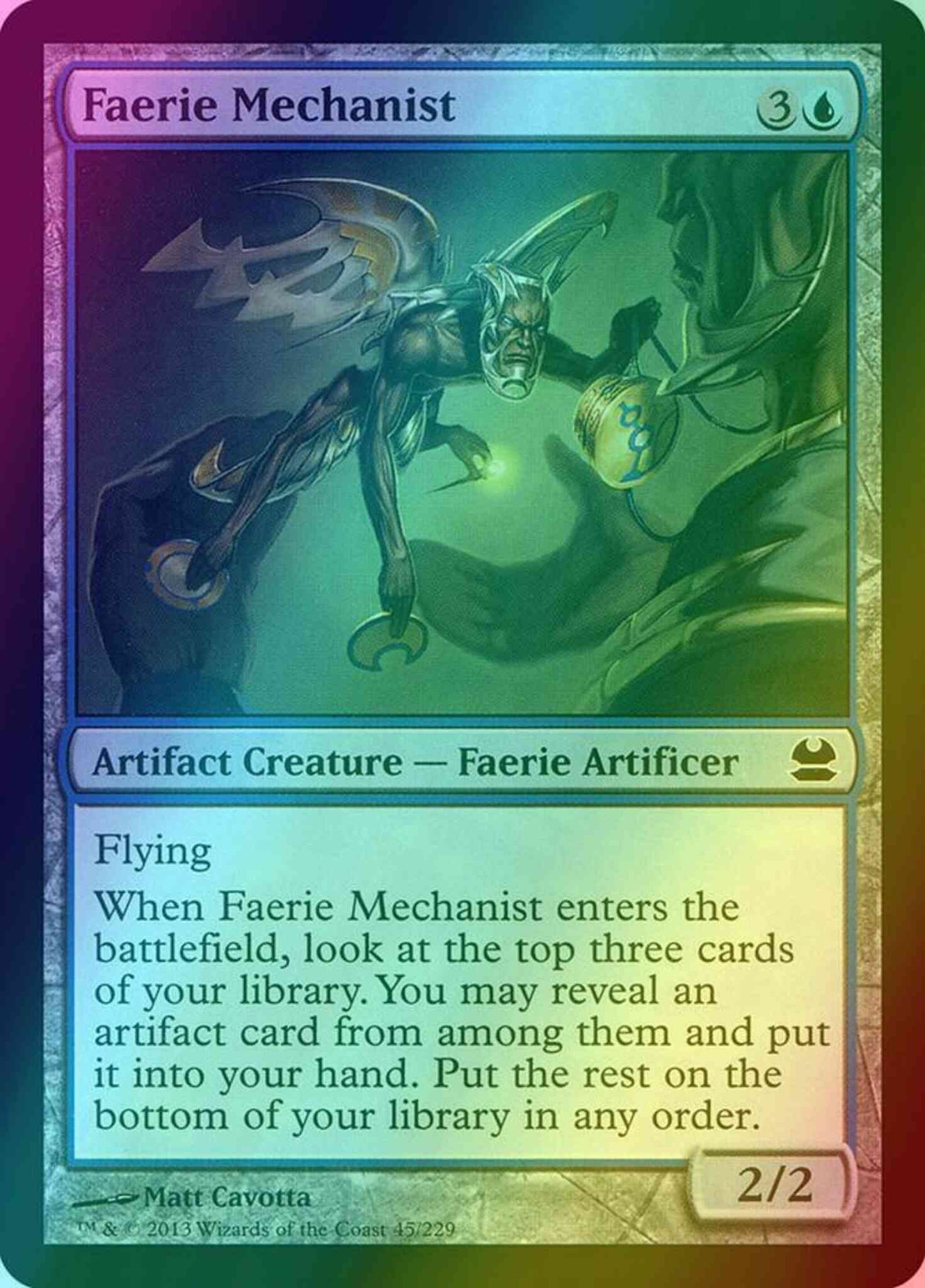 Faerie Mechanist [45] [Modern Masters] [Foil]