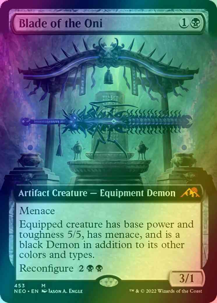 Blade of the Oni [453] [Extended Art] [Kamigawa: Neon Dynasty] [Foil]