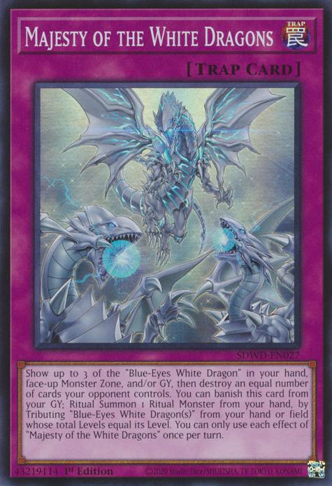 Majesty of the White Dragons - SDWD-EN027 - Super Rare - 1st Edition