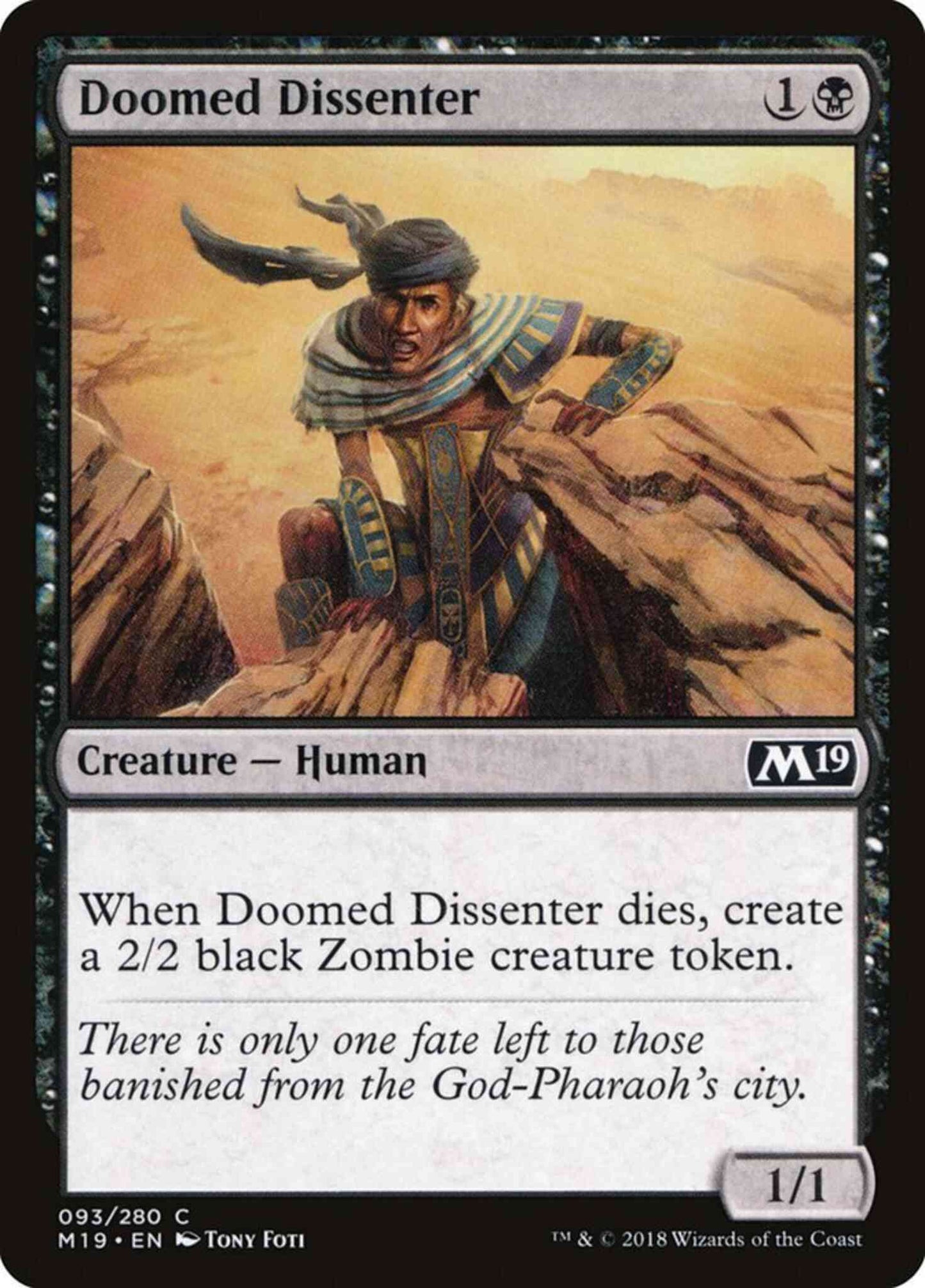 Doomed Dissenter [93] [Core Set 2019] [Non-Foil]