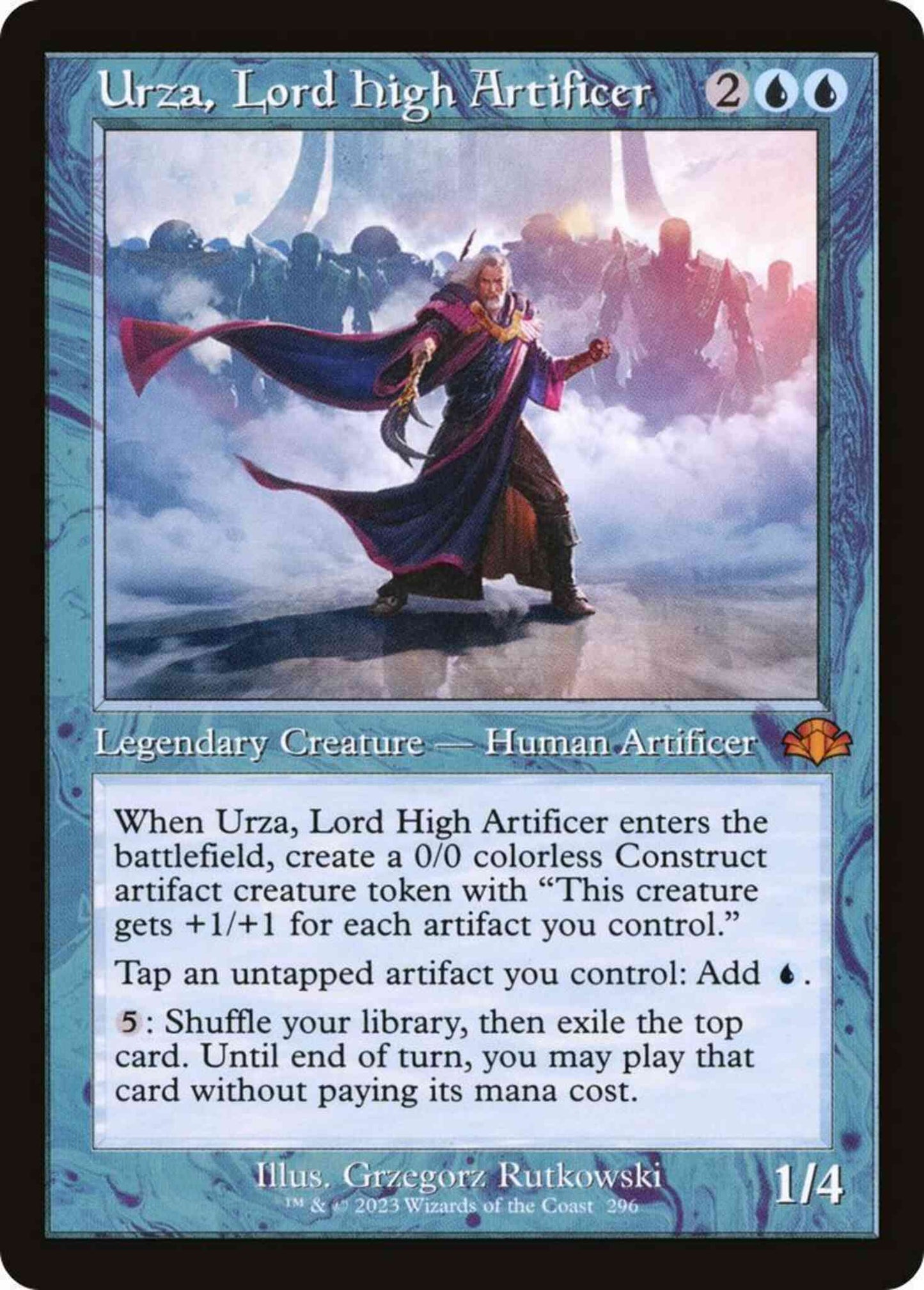 Urza, Lord High Artificer [296] [Retro Frame] [Dominaria Remastered] [Non-Foil]