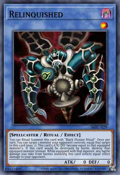 Relinquished - DB1-EN015 - Super Rare - Unlimited