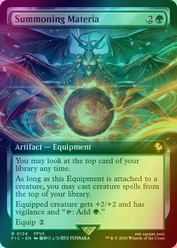 Summoning Materia [124] [Extended Art] [FINAL FANTASY: Commander] [Foil]