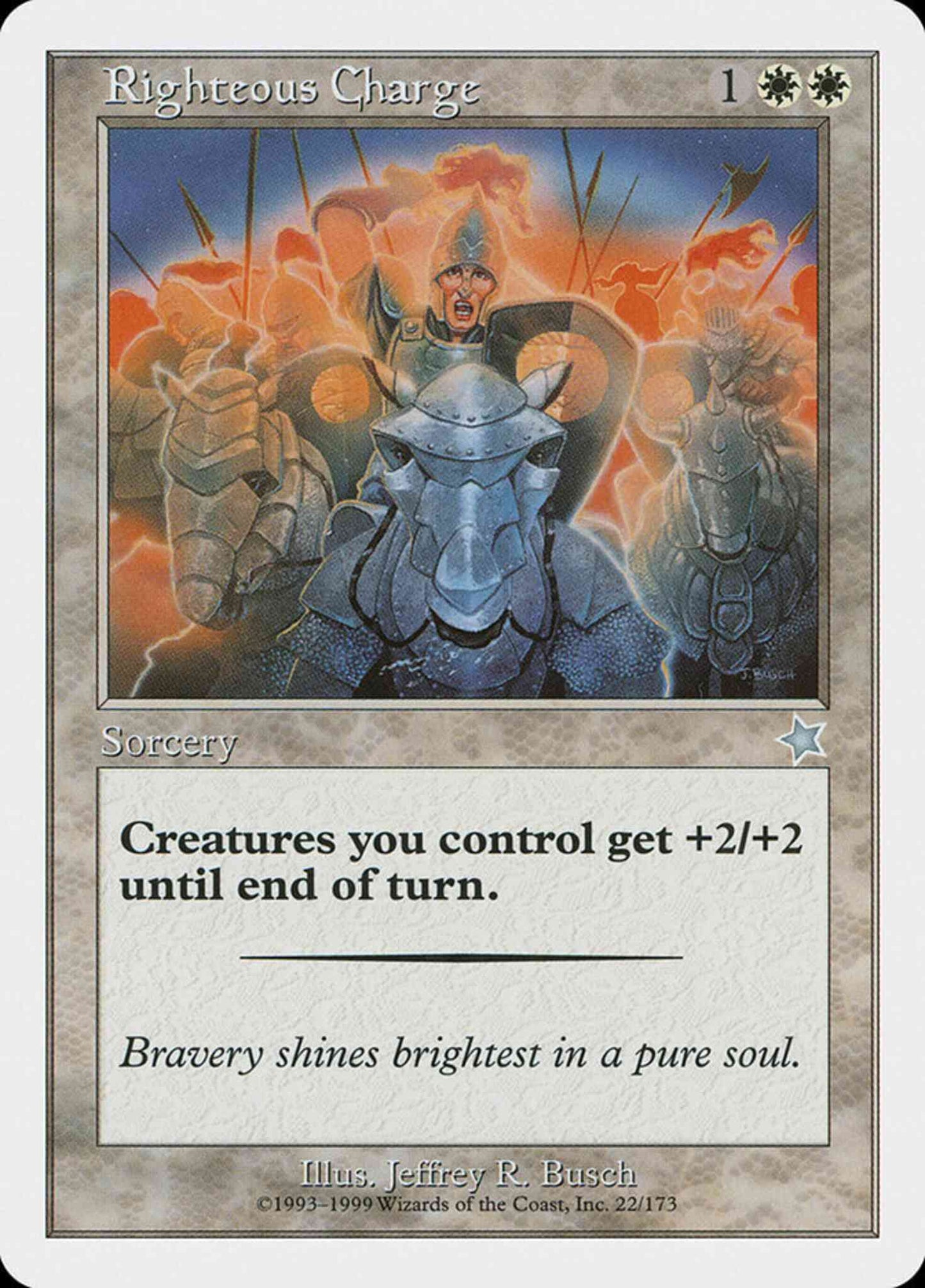 Righteous Charge [22] [Starter 1999] [Non-Foil]