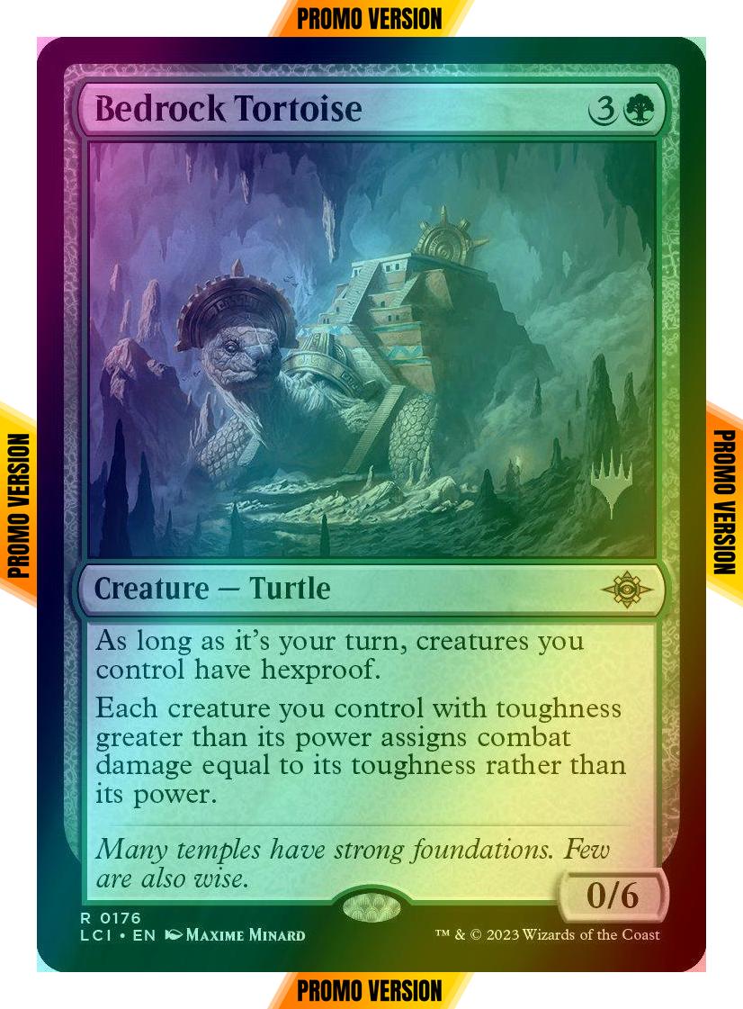 Bedrock Tortoise [176p] [Promo Pack] [The Lost Caverns of Ixalan: Promos] [Foil]