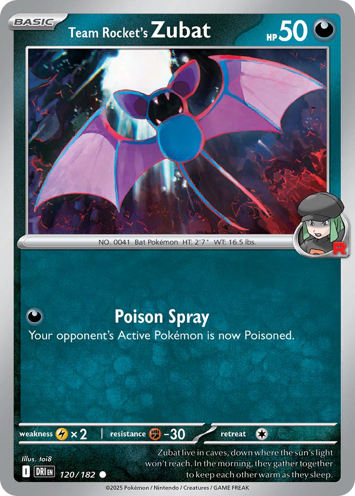 Team Rocket's Zubat - 120/182 - Common [sv10-120] [Non-Holo]