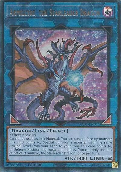Armillyre, the Starleader Dragon - RA05-EN055 - Ultimate Rare - 1st Edition