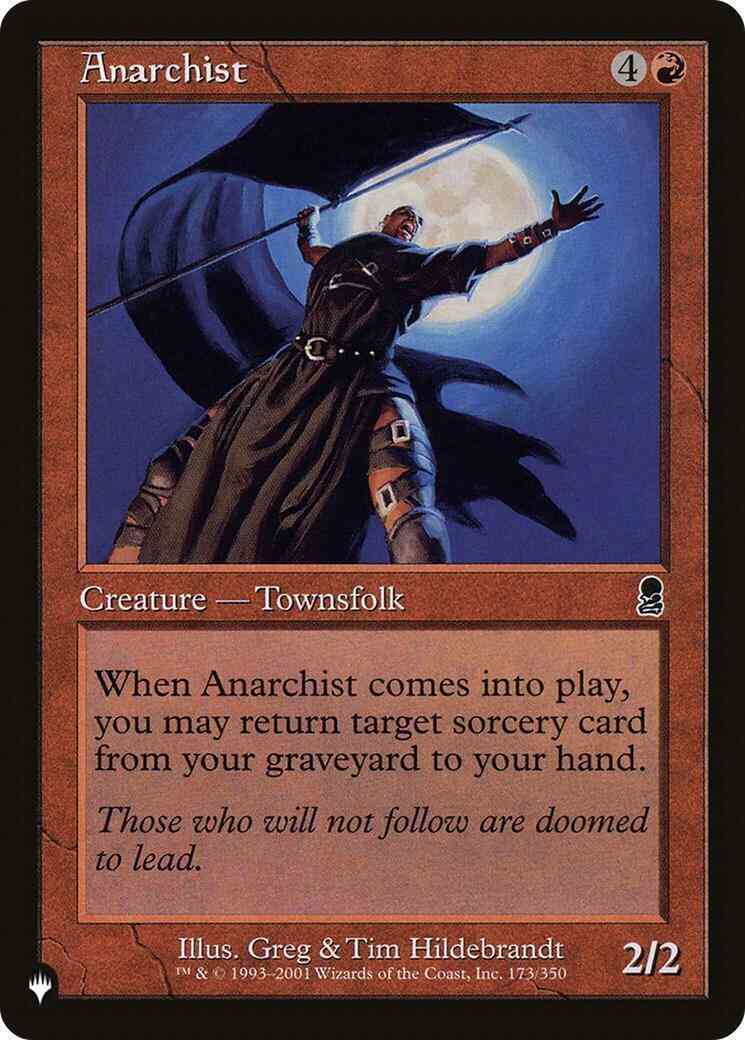 Anarchist [ODY-173] [The List] [Non-Foil]