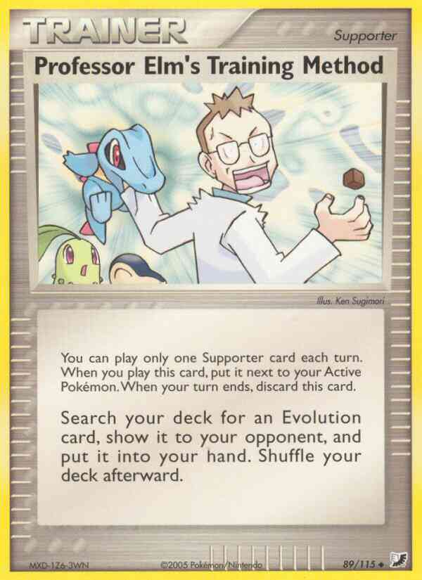Professor Elm's Training Method - 89/115 - Uncommon [ex10-89] [Non-Holo]