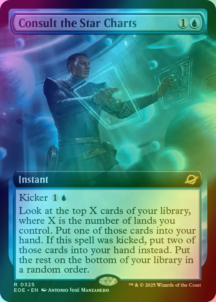 Consult the Star Charts [325] [Extended Art] [Edge of Eternities] [Foil]