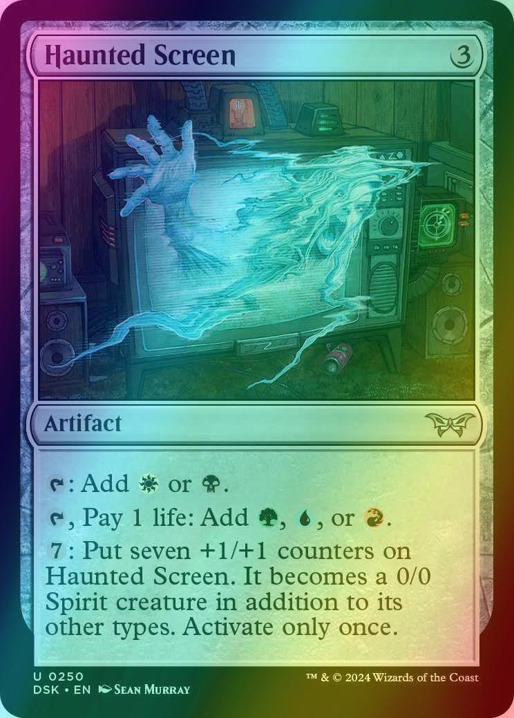 Haunted Screen [250] [Duskmourn: House of Horror] [Foil]