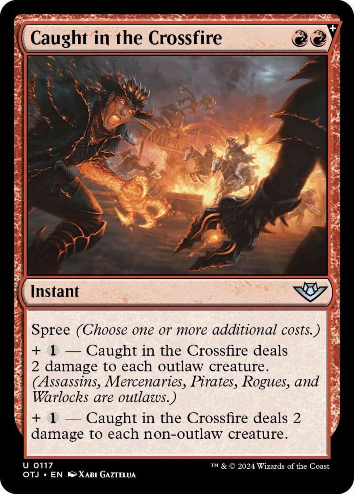 Caught in the Crossfire [117] [Outlaws of Thunder Junction] [Non-Foil]