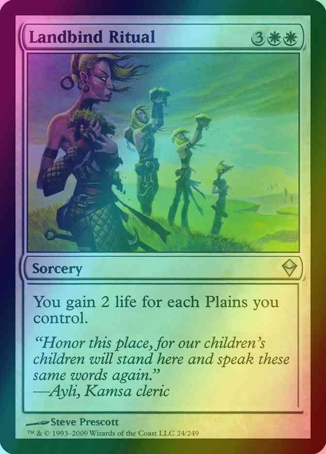 Landbind Ritual [24] [Zendikar] [Foil]
