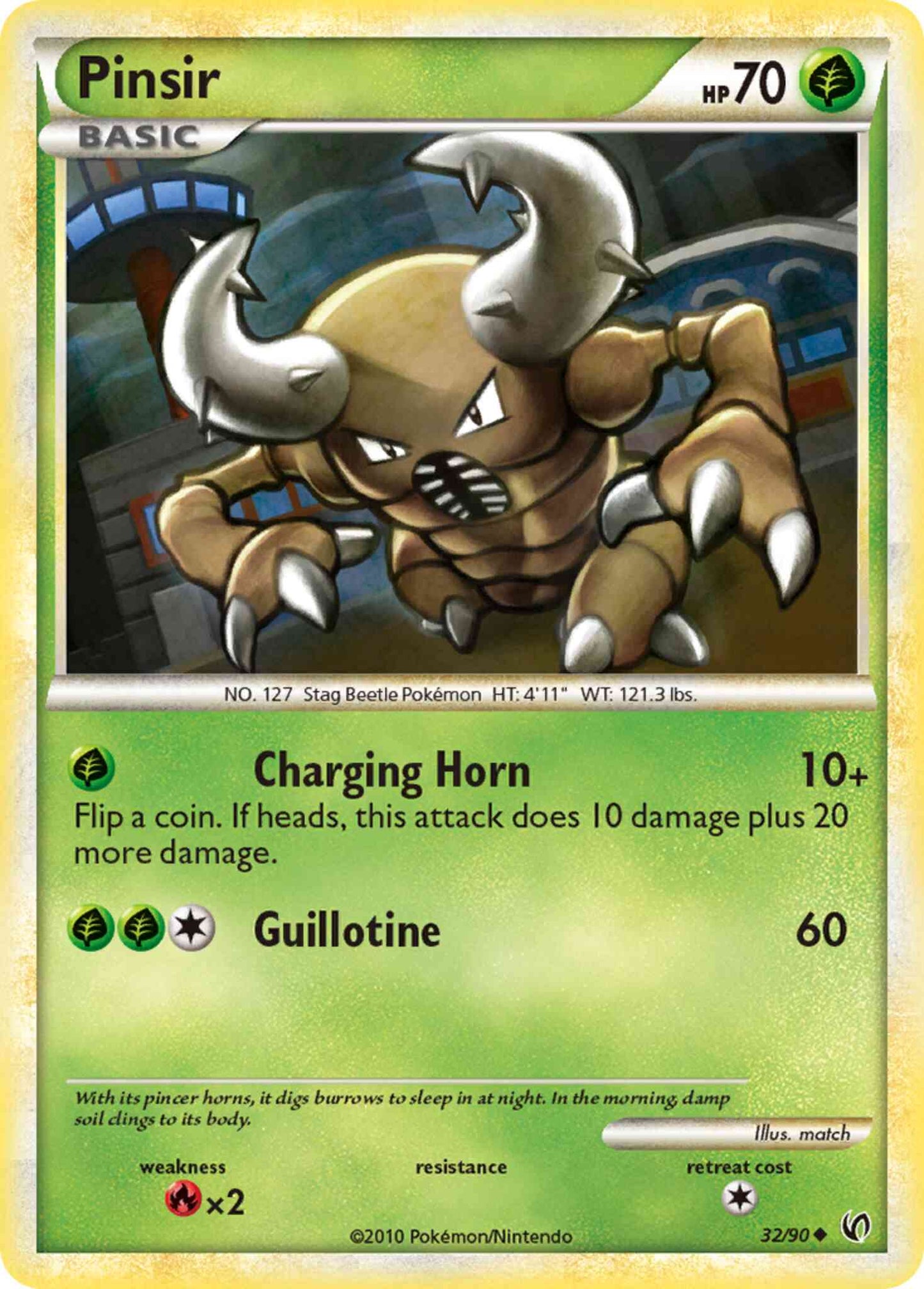 Pinsir - 32/90 - Uncommon [hgss3-32] [Reverse Holo]