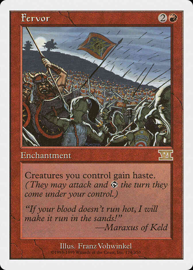 Fervor [174] [Classic Sixth Edition] [Non-Foil]