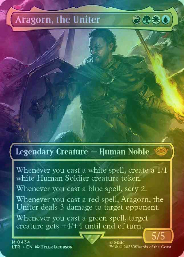 Aragorn, the Uniter [434] [Borderless] [The Lord of the Rings: Tales of Middle-earth] [Foil]