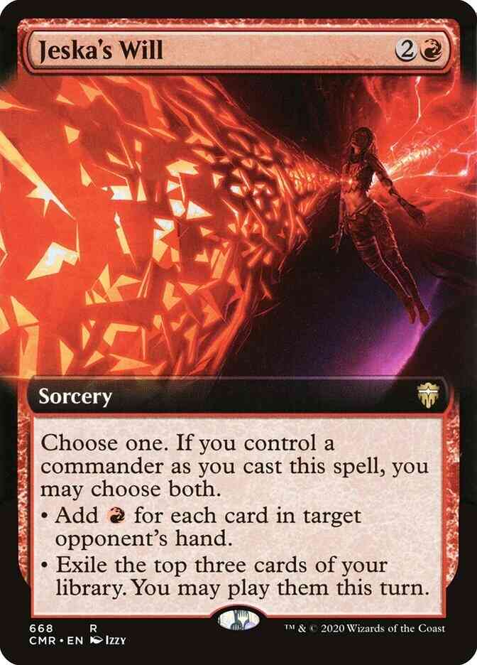 Jeska's Will [668] [Extended Art] [Commander Legends] [Non-Foil]