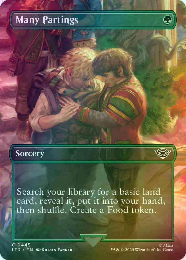 Many Partings [445] [Borderless] [The Lord of the Rings: Tales of Middle-earth] [Foil]