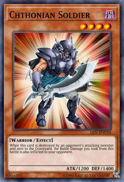 Chthonian Soldier - EEN-EN010 - Ultimate Rare - 1st Edition