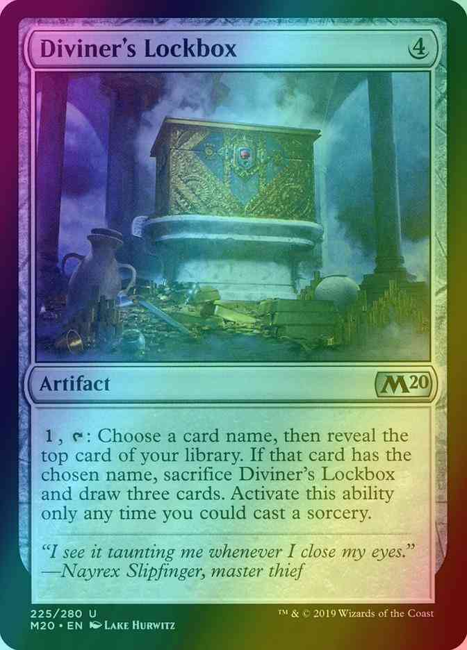 Diviner's Lockbox [225] [Core Set 2020] [Foil]