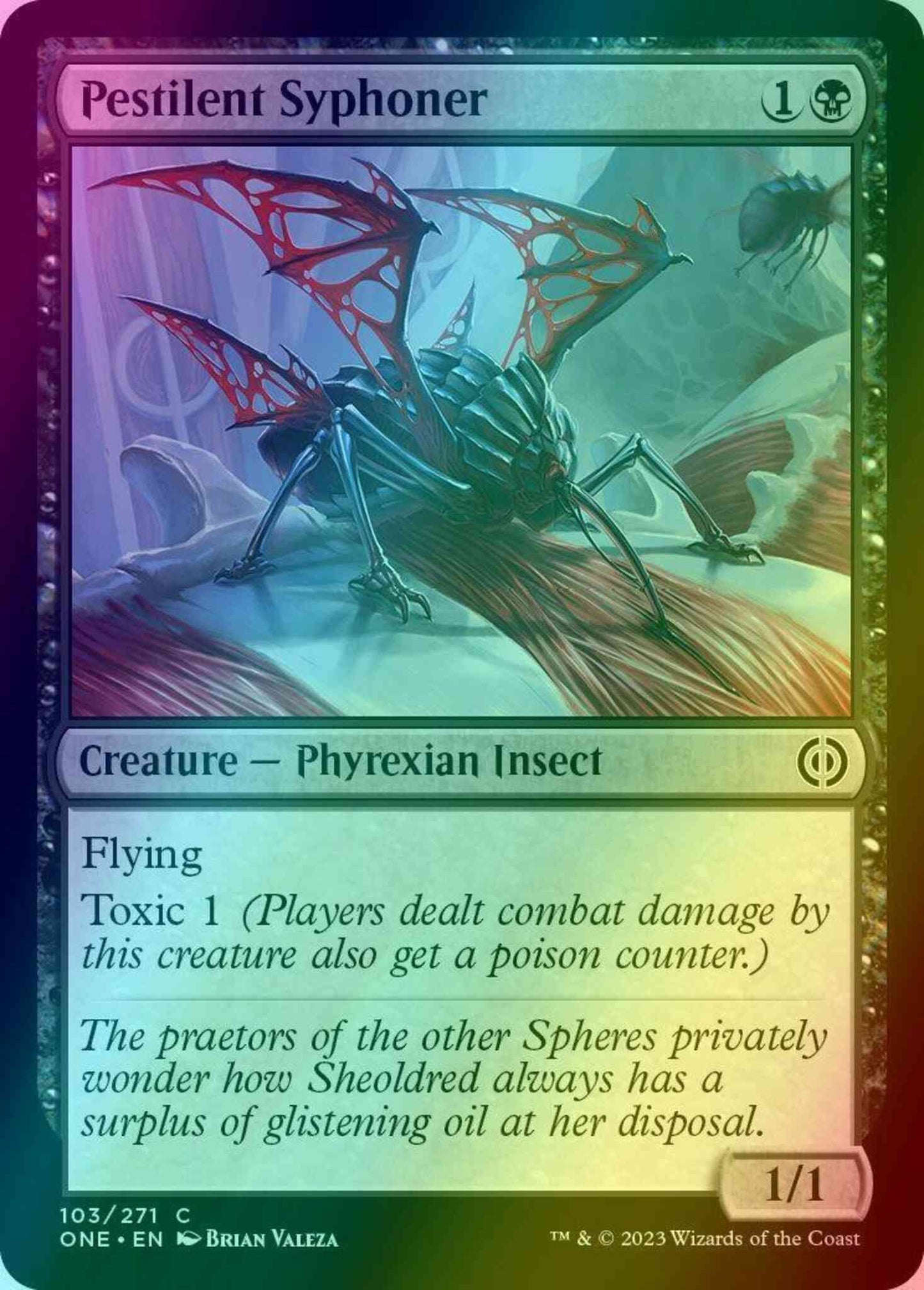 Pestilent Syphoner [103] [Phyrexia: All Will Be One] [Foil]