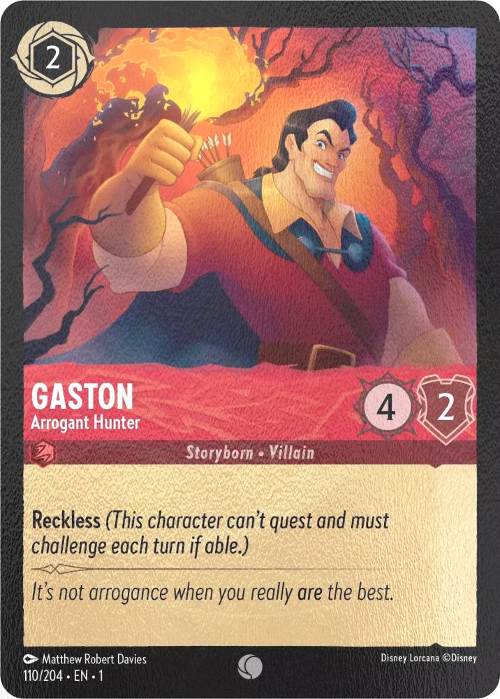 Gaston - Arrogant Hunter - 110/204 [The First Chapter] [Cold Foil]
