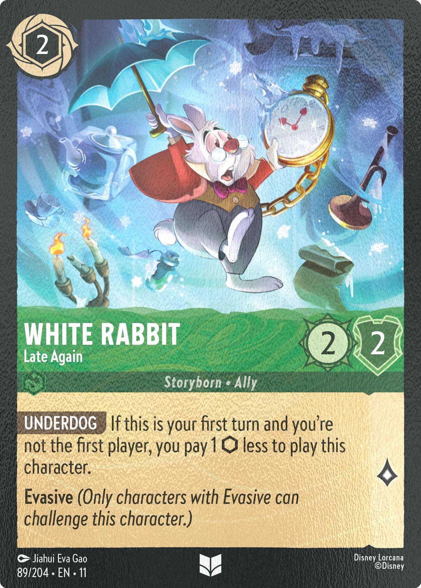 White Rabbit - Late Again - 89/204 [Winterspell] [Cold Foil]