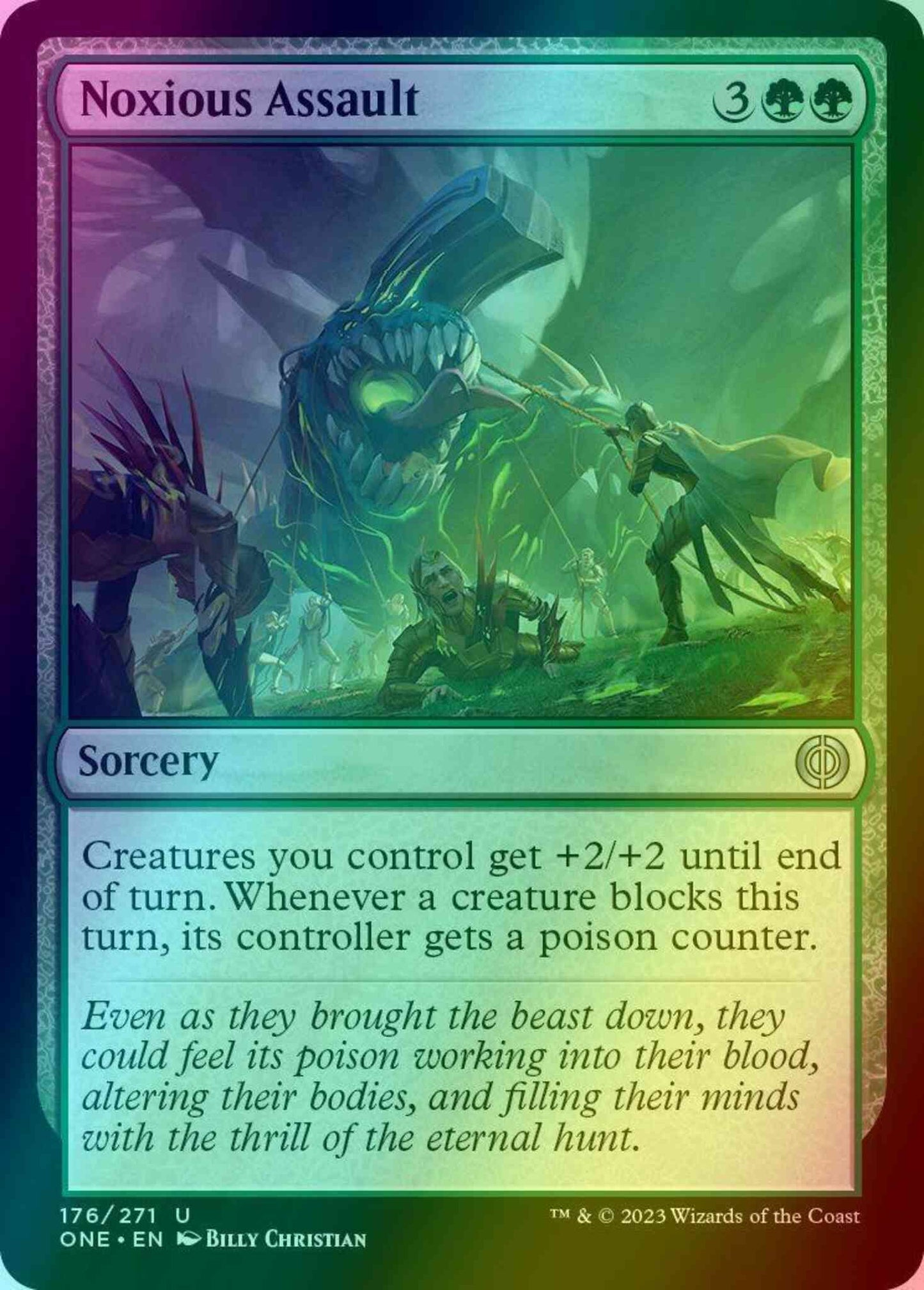 Noxious Assault [176] [Phyrexia: All Will Be One] [Foil]