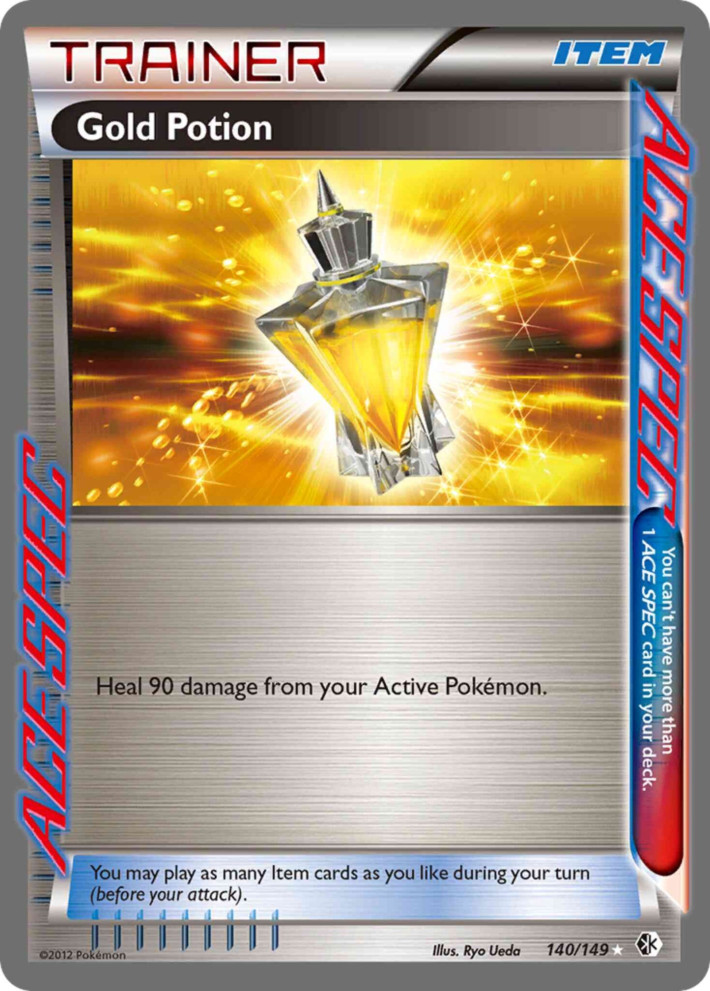 Gold Potion - 140/149 - Rare ACE [bw7-140] [Holo]