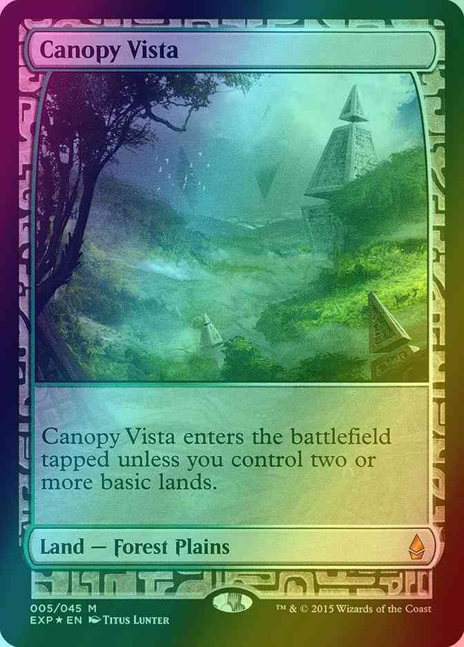 Canopy Vista [5] [Masterpiece Series] [Zendikar Expeditions] [Foil]