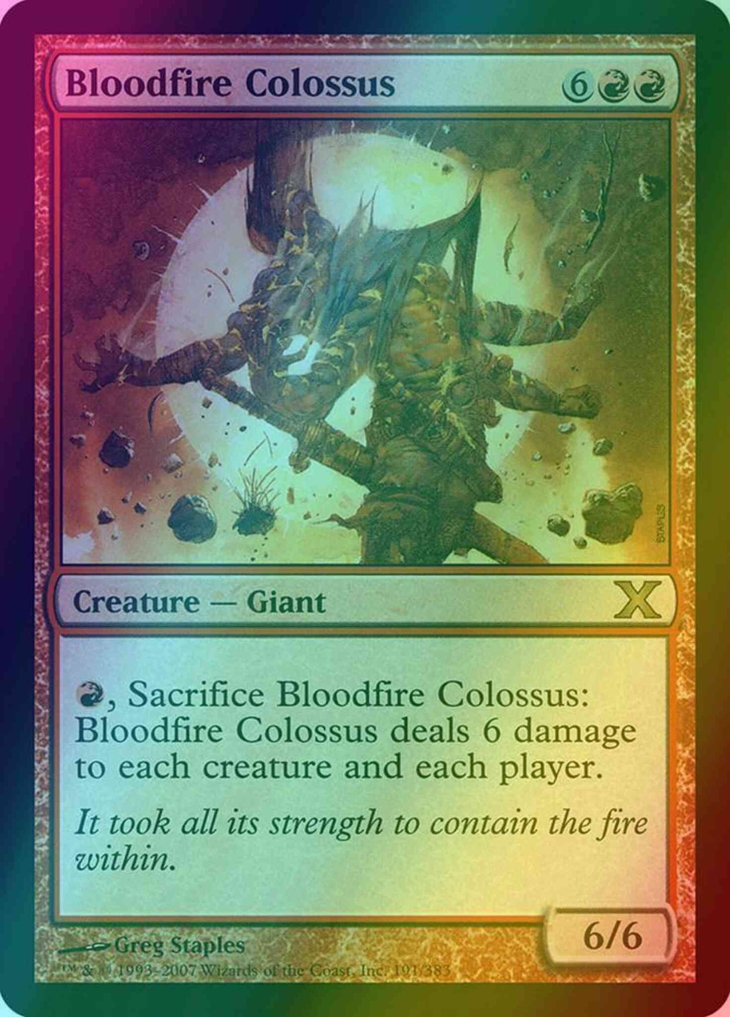 Bloodfire Colossus [191] [Tenth Edition] [Foil]