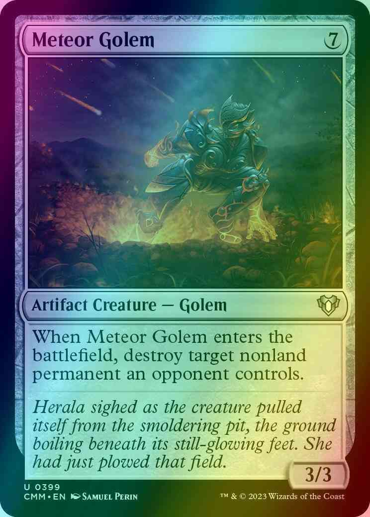 Meteor Golem [399] [Commander Masters] [Foil]